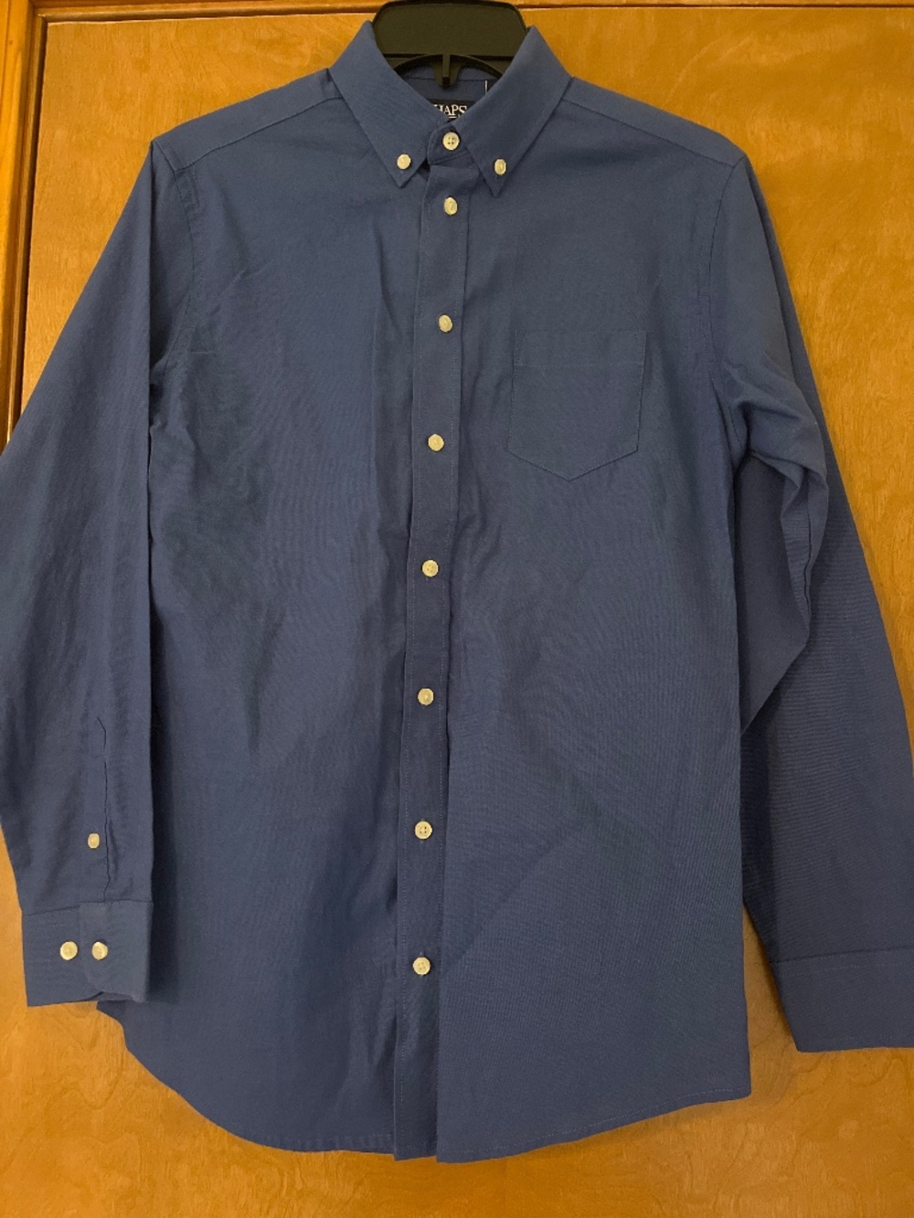 Chaps a size large boys 14-16 long sleeves blue shirt